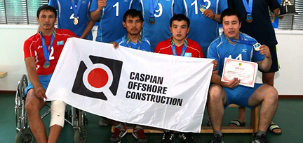На Кубке РК по волейболу сидя команда из Актау заняла второе место.