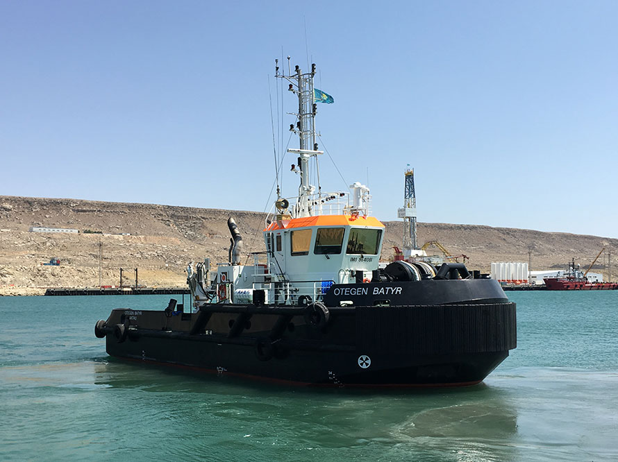 The last of the six “Batyr” tugs successfully arrived in Kazakhstan!