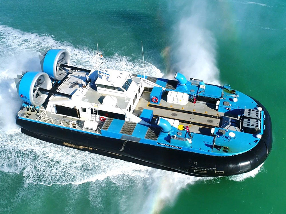 Hovercraft Caspian Falcon has commenced operations at the North Caspian Project