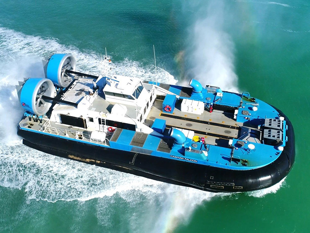 Hovercraft Caspian Falcon has commenced operations at the North Caspian Project Hovercraft Caspian Falcon has commenced operations at the North Caspian Project